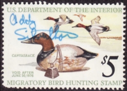 Scan of RW42 1975 Used, Full Gum F-VF