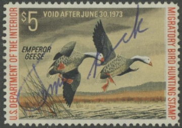 Picture of RW39 1972 Duck Stamp Used F-VF