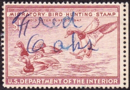 Picture of RW13 1946 Duck Stamp. Used