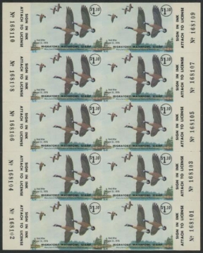 Picture of 1975 Maryland Duck Stamp Sheet