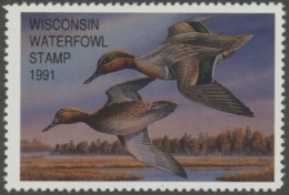 Picture of 1991 Wisconsin Duck Stamp  MNH VF
