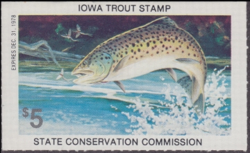 Picture of 1978 Iowa Trout Stamp MNH VF