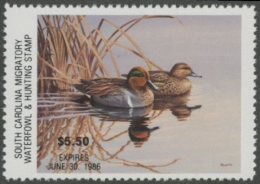 Picture of 1985 South Carolina Duck Stamp MNH VF