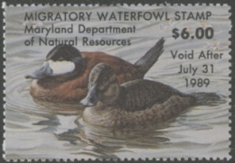 Scan of MD15 1988 MNH VF