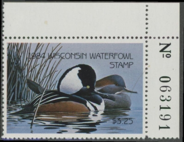 Picture of 1984 Wisconsin Duck Stamp MNH VF