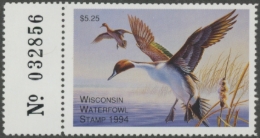 Picture of 1994 Wisconsin Duck Stamp MNH VF