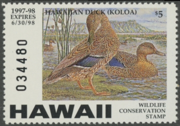 Picture of 1997 Hawaii Duck Stamp MNH VF