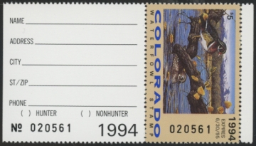 Picture of 1994 Colorado Duck Stamp MNH VF