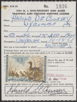 Scan of RW28 1961 Used F-VF NJ