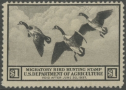 Scan of RW3 1936 Unsigned, Creased F-VF
