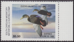 Picture of 1987 South Carolina Duck Stamp MNH VF