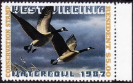 Scan of WV1 1987 MNH VF
 First of State