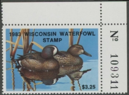 Picture of 1983 Wisconsin Duck Stamp MNH VF