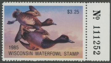 Picture of 1985 Wisconsin Duck Stamp MNH VF