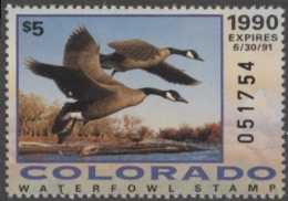 Scan of CO1 1990 MNH VF
 First of State