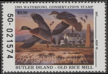 Picture of 1993 Georgia Duck Stamp MNH VF