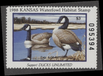 Picture of 1988 Kansas Duck Stamp MNH VF