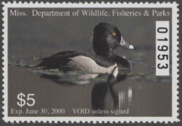 Picture of 1999 Mississippi Duck Stamp MNH VF
