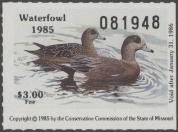 Picture of 1985 Missouri Duck Stamp MNH VF