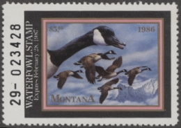 Scan of MT1 1986 MNH VF
 First of State