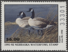 Scan of NE1 1991 MNH VF
 First of State