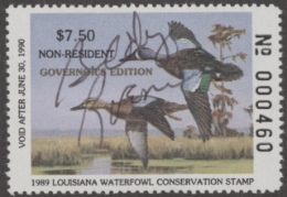 Scan of LA1NRGS 1989 MNH VF
 Governor's Edition