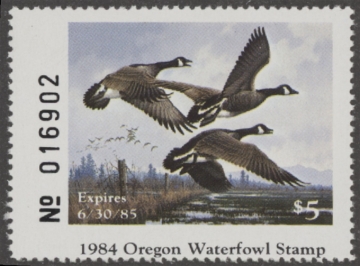 Picture of 1984 Oregon Duck Stamp - First of State MNH VF