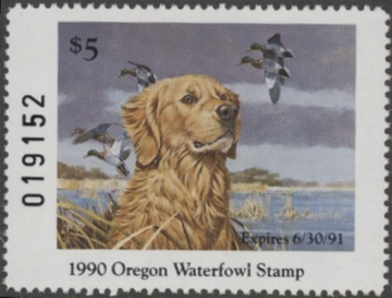 Picture of 1990 Oregon Duck Stamp MNH VF