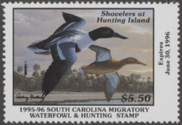 Picture of 1995 South Carolina Duck Stamp MNH VF