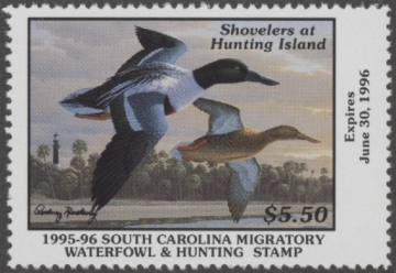 Picture of 1995 South Carolina Duck Stamp MNH VF