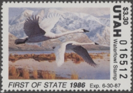 Scan of UT1 1986 MNH VF
 First of State