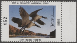 Scan of NH5G 1987 MNH VF
 Governor's Edition