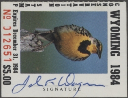 Scan of WY1 1984  VF
 First of State
