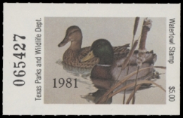Scan of TX1 1981 MNH VF
 First of State