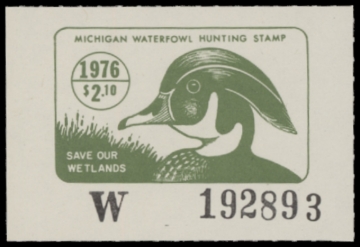 Picture of 1976 Michigan Duck Stamp - First of State MNH VF