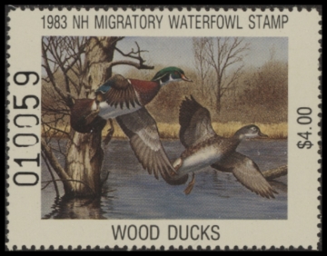 Picture of 1983 New Hampshire Duck Stamp - First of State MNH VF