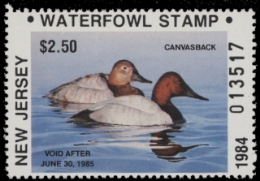 Scan of NJ1 1984 MNH VF
 First of State