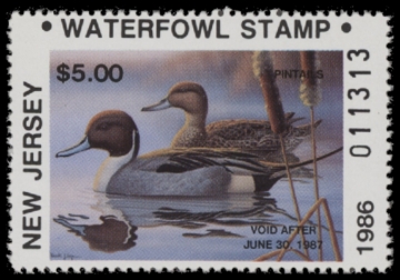 Picture of 1986 New Jersey Duck Stamp MNH VF