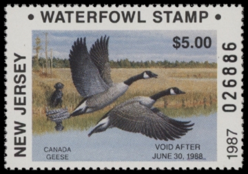 Picture of 1987 New Jersey Duck Stamp MNH VF