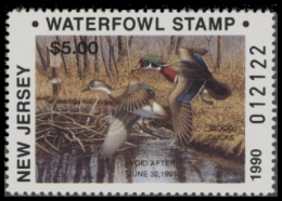 Scan of NJ7 1990 MNH VF
 Nonresident