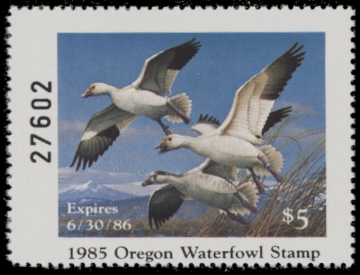 Picture of 1985 Oregon Duck Stamp MNH VF