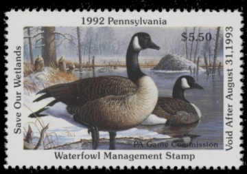 Picture of 1992 Pennsylvania Duck Stamp