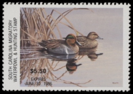 Picture of 1985 South Carolina Duck Stamp MNH VF