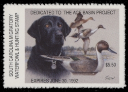 Picture of 1991 South Carolina Duck Stamp MNH VF