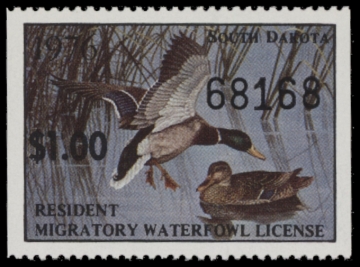 Picture of 1976 South Dakota Duck Stamp - First of State MNH VF