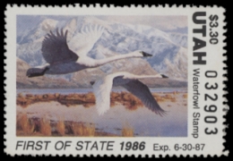Scan of UT1 1986 MNH VF
 First of State