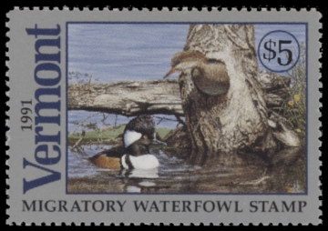 Picture of 1991 Vermont Duck Stamp MNH VF