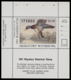 Scan of WA6 1991 MNH VF