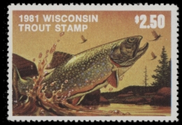 Picture of 1981 Wisconsin Trout Stamp MNH VF