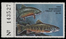 Picture of 1983 Wisconsin Trout Stamp MNH VF